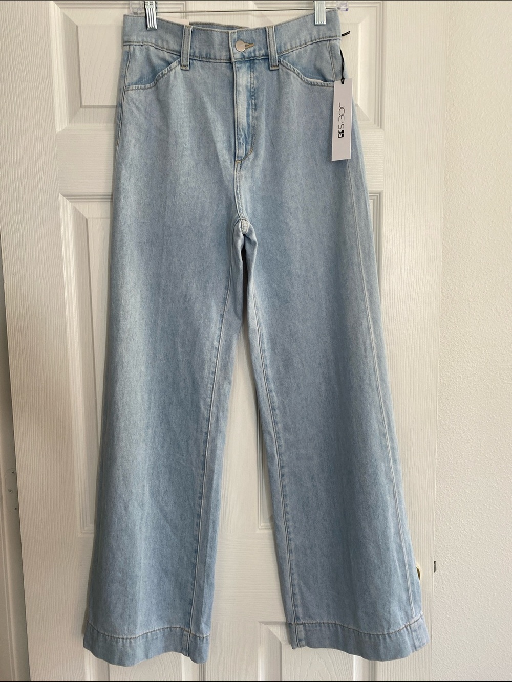 Joe's Jeans The Mia Light Blue High-Rise Wide-Leg Jeans Size 26 NWT